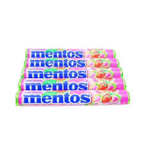 Mentos 5 pack Strawberry Mix
