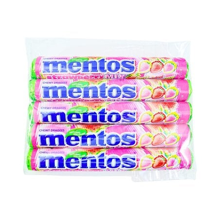 Mentos 5 pack Strawberry Mix