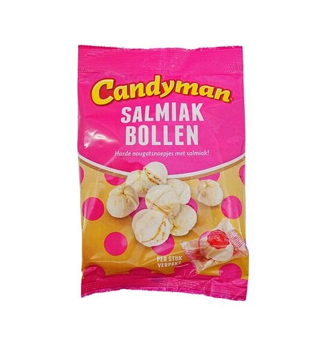 Candyman Salmiak Balls 3.5 Oz Ind Wrapped Candy