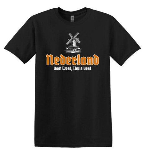 Nederland East West Home is Best  T Shirt Large