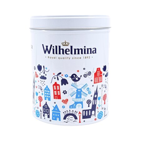 Wilhelmina Peppermint Folk Art Tin 17.6 Oz