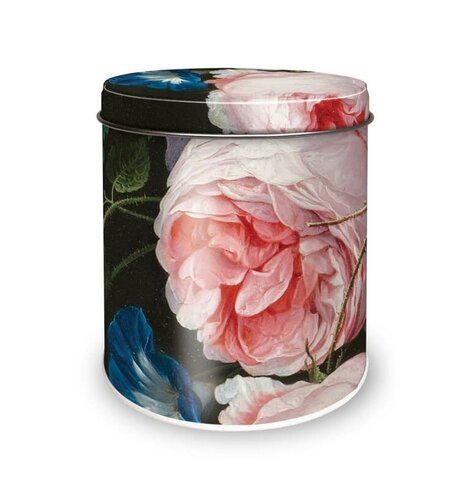 Still Life Flowers in vase Tin Empty