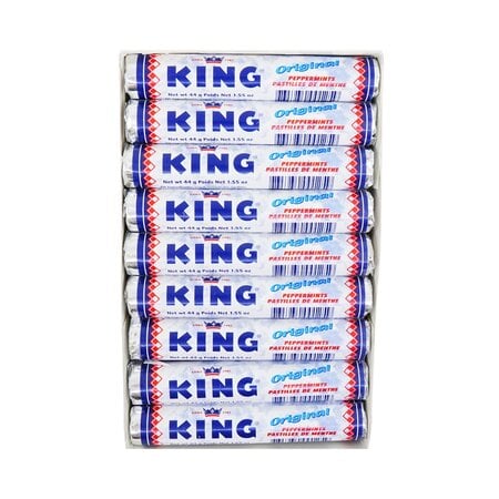 King Peppermint Rolls Box 36 ct