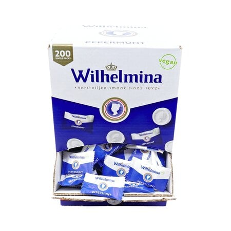 Wilhelmina Peppermint Singles 200 Count Box