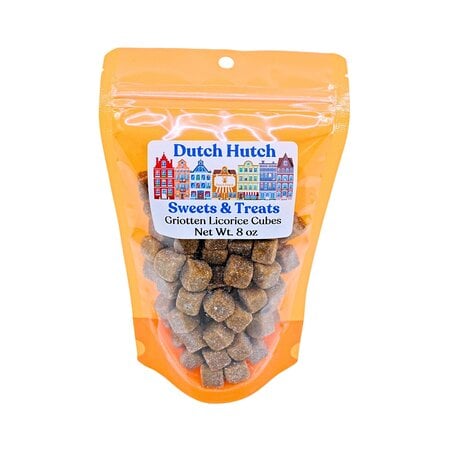 Dutch Hutch Griotten Licorice cubes  8 oz By Venco Q