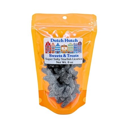 Dutch Hutch Super Salty Starfish Licorice 8 oz By Gustafs Q