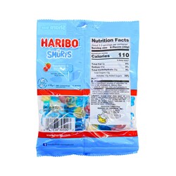 Haribo Smurf Gummi Candy 5oz Bag 12/cs - Peters Gourmet Market