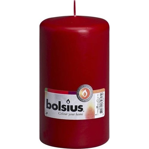 Bolsius Bolsius Pillar Candle Red 5.9 x 3.1 inch Bolsius Bolsius Pillar Candle Red 5.9 x 3.1 inch