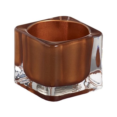 Bolsius Bolsius TeaLight Square Holder Copper 1.5 x 2.2 inch Bolsius Bolsius TeaLight Square Holder Copper 1.5 x 2.2 inch