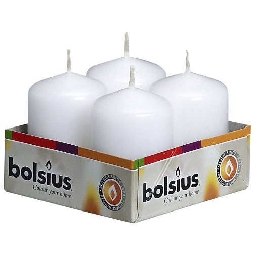 Bolsius Bolsius Pillar Candle White 2.3 x 1.5 inch Bolsius Bolsius Pillar Candle White 2.3 x 1.5 inch
