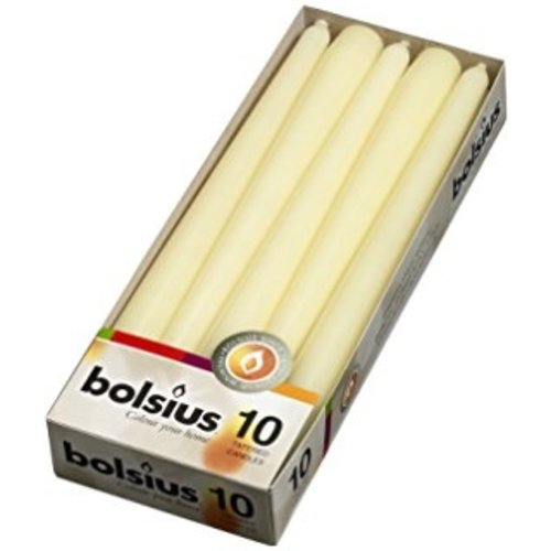Bolsius Bolsius Dinner Candle Ivory 10 ct box Bolsius Bolsius Dinner Candle Ivory 10 ct box