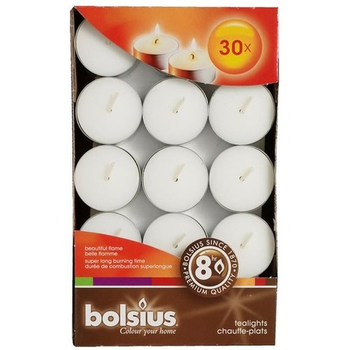 Bolsius Bolsius TeaLight 8 hour Burn Time 30 Ct Box Bolsius Bolsius TeaLight 8 hour Burn Time 30 Ct Box