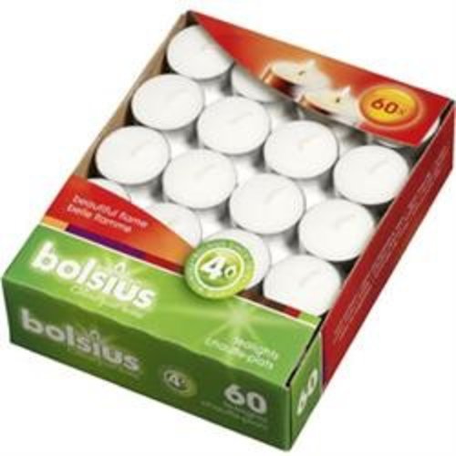 Bolsius Bolsius TeaLight 4 hour Burn Time 60 Ct Box Bolsius Bolsius TeaLight 4 hour Burn Time 60 Ct Box