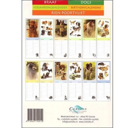 Rien Poortvliet Dogs Calendar Rien Poortvliet Dogs Calendar