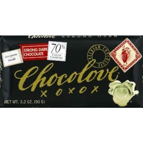 Chocolove Chocolove Strong 70% Dark 3.2 oz Bar Chocolove Chocolove Strong 70% Dark 3.2 oz Bar