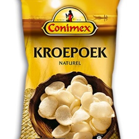 Conimex Kroepoek Natural 2.5 oz bag DATED 09/16/23