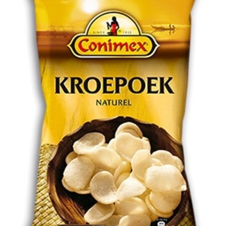 Conimex Kroepoek Natural 2.5 oz bag Q Dated 8-2024