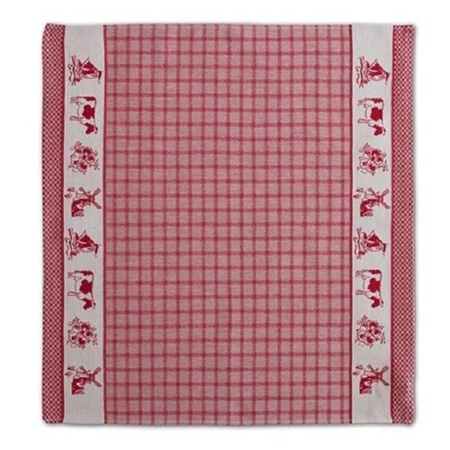 DDDDD DDDDD Dutchie - Red TEA Towel 24x25 inch DDDDD DDDDD Dutchie - Red TEA Towel 24x25 inch