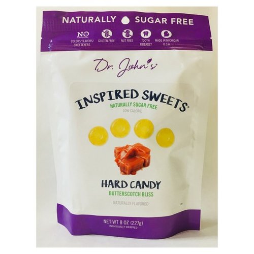 Dr Johns Dr Johns Inspired Sweets Butterscotch Bliss hard candy 8 oz bag Dr Johns Dr Johns Inspired Sweets Butterscotch Bliss hard candy 8 oz bag
