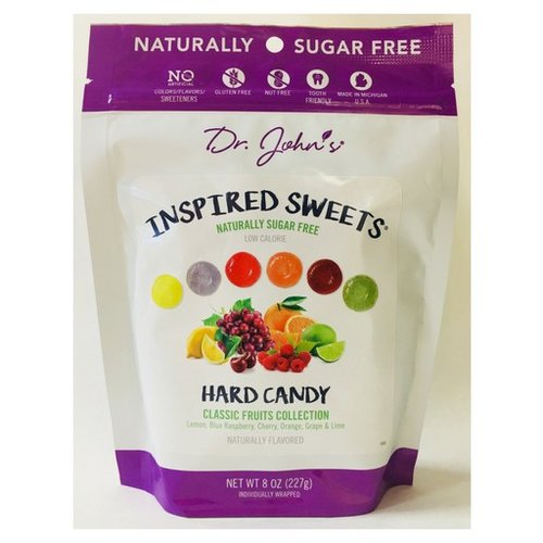 Dr Johns Dr Johns Inspired Sweets Classic Fruits hard candies 8 oz bag Dr Johns Dr Johns Inspired Sweets Classic Fruits hard candies 8 oz bag