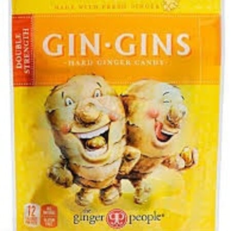 Ginger People Gin Gins Double Strength Hard Ginger Candy 3 oz Bag