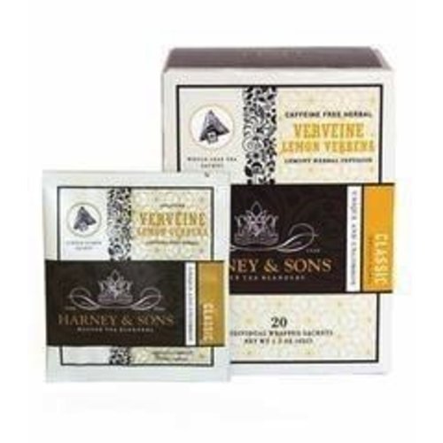 Harney & Son Harney & Sons Verveine Lemon Verbena tea sachets 20 ct box Harney & Son Harney & Sons Verveine Lemon Verbena tea sachets 20 ct box