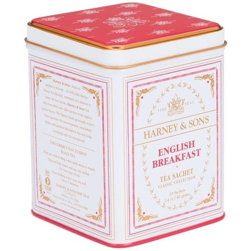Harney & Son H&S English Breakfast 20 Ct Tea Tin Classic Collection Harney & Son H&S English Breakfast 20 Ct Tea Tin Classic Collection