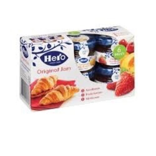 Hero Hero Mini jars Original jams 6 assorted (6 x 1 oz) Hero Hero Mini jars Original jams 6 assorted (6 x 1 oz)