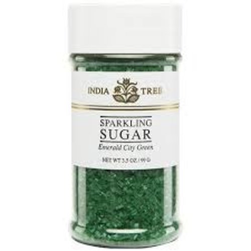 India Tree India Tree Emerald Green Sparkling Sugar 3.5 Oz India Tree India Tree Emerald Green Sparkling Sugar 3.5 Oz
