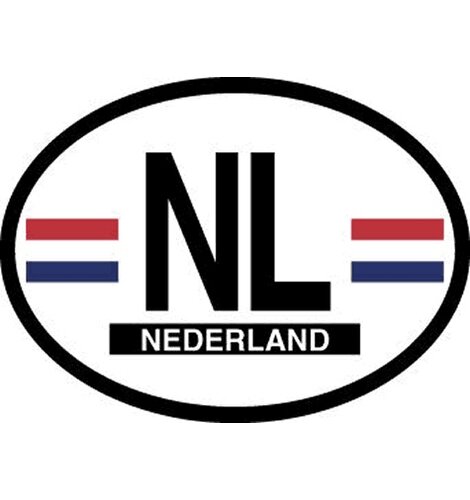 NL Oval Car Sticker