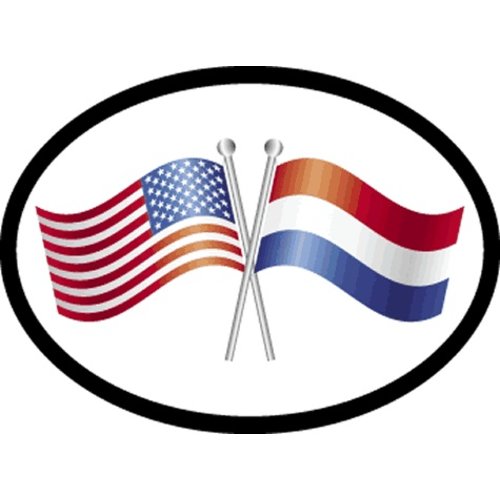 NL / USA Friendship Car Sticker NL / USA Friendship Car Sticker