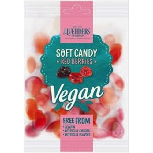 J Luehders Luehders Vegan Red Berries Gummi 2.8oz J Luehders Luehders Vegan Red Berries Gummi 2.8oz
