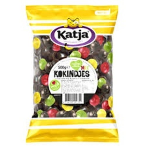 Katja Katja Mixed Licorice and fruit gums Kokindjes 17.5 oz Katja Katja Mixed Licorice and fruit gums Kokindjes 17.5 oz