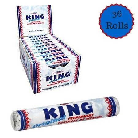 King Peppermint Rolls Box 36 ct