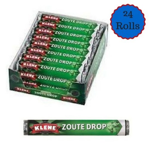 Klene Klene Zout Drop Roll 24 count box Klene Klene Zout Drop Roll 24 count box