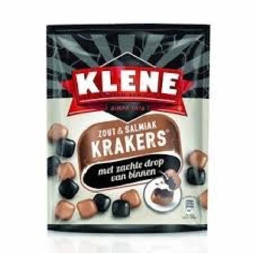 Klene Klene Krakers Salty & Salmiak Licorice 7 oz bag Klene Klene Krakers Salty & Salmiak Licorice 7 oz bag