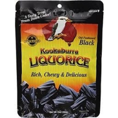 Kookaburra Kookaburra Black Licorice 10 oz bag Kookaburra Kookaburra Black Licorice 10 oz bag