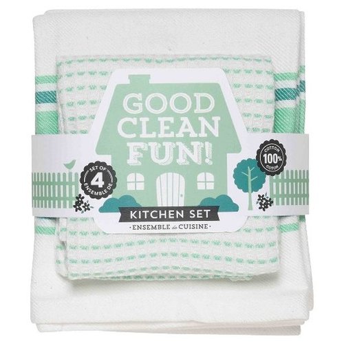 Cook Clean Fun Spearmint Kitchen Set 4pc Cook Clean Fun Spearmint Kitchen Set 4pc
