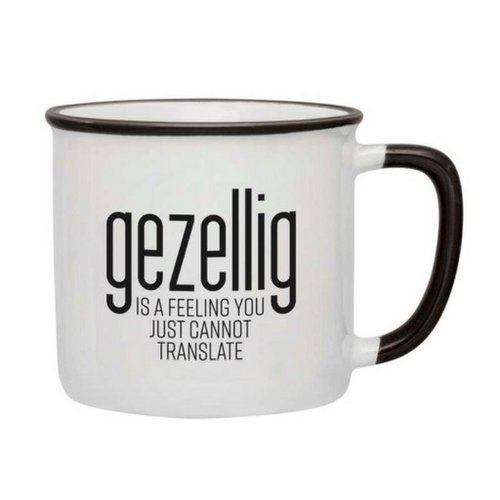 Gezellig is a feeling Mug - Black Gezellig is a feeling Mug - Black