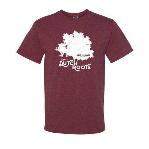 Michigan Grown Dutch Roots T shirt XL Maroon Michigan Grown Dutch Roots T shirt XL Maroon