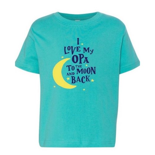 I Love My Opa to the Moon and Back T shirt 4T Caribbean I Love My Opa to the Moon and Back T shirt 4T Caribbean