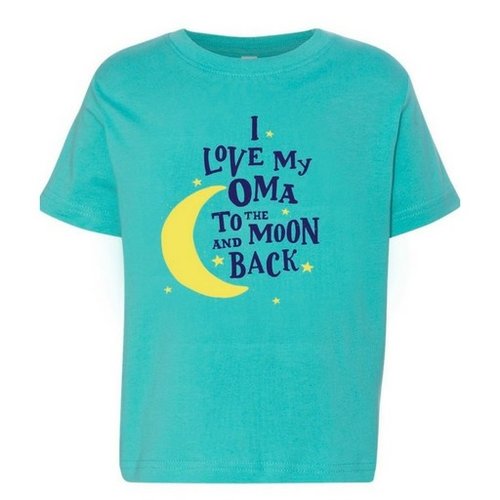 I Love My Oma to the Moon and Back T shirt 4T Caribbean I Love My Oma to the Moon and Back T shirt 4T Caribbean