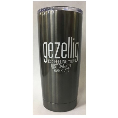 Stainless Steel Travel Mug Gezellig is a feeling Stainless Steel Travel Mug Gezellig is a feeling