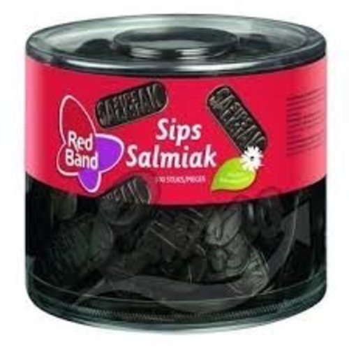 Red Band Red Band Salmiak Licorice Sips Tub 100 count Red Band Red Band Salmiak Licorice Sips Tub 100 count