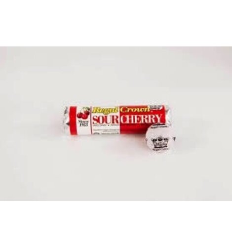 Regal Crown Sour Cherry Candy 1 OZ ROLL