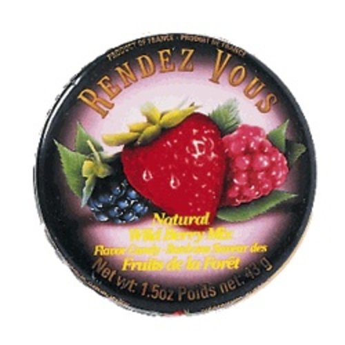 Rendez Vous Rendez Vous Wild Berry Candy 1.5oz Tin 12/cs Rendez Vous Rendez Vous Wild Berry Candy 1.5oz Tin 12/cs
