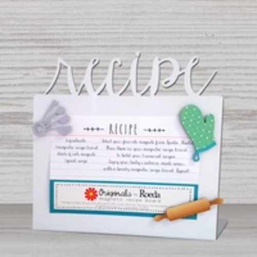 Roeda Studio Roeda Recipe easel with baking magnets white Roeda Studio Roeda Recipe easel with baking magnets white