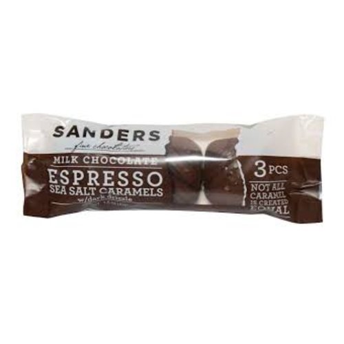 Sanders Sanders 3 pc Milk Espresso caramel 1.5 oz Sanders Sanders 3 pc Milk Espresso caramel 1.5 oz