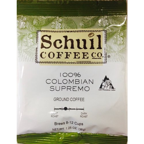 Schuil Schuil Coffee 100% Columbian 1.25 Oz Packet Schuil Schuil Coffee 100% Columbian 1.25 Oz Packet