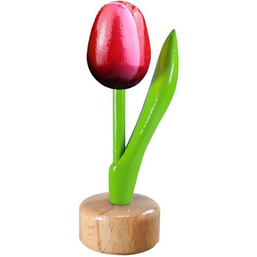 Tulip on Pedestal Red/Aubergine 3.25 inch Tulip on Pedestal Red/Aubergine 3.25 inch